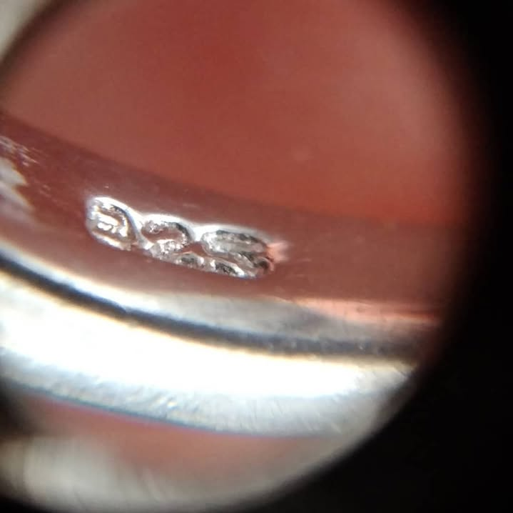 Anillo ruso de plata esterlina 925