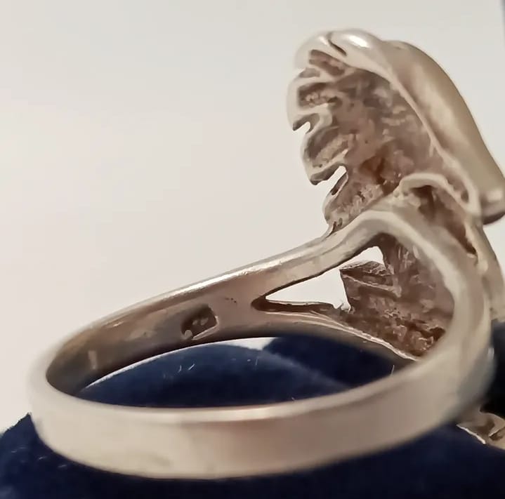 Anillo de nácar en plata 925