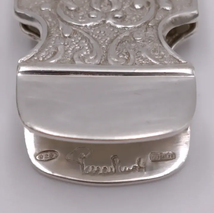 Clip ruso de plata esterlina