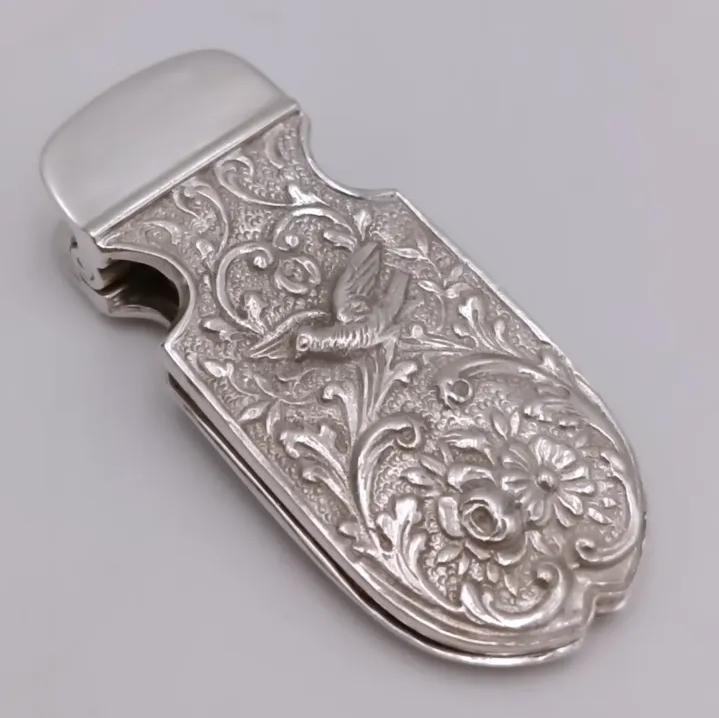 Clip ruso de plata esterlina