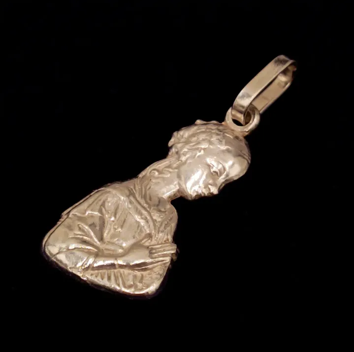 Antiguo colgante italiano de plata esterlina