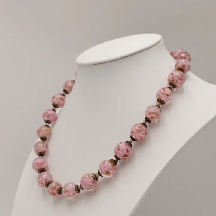 Collar cuentas cristal de Murano