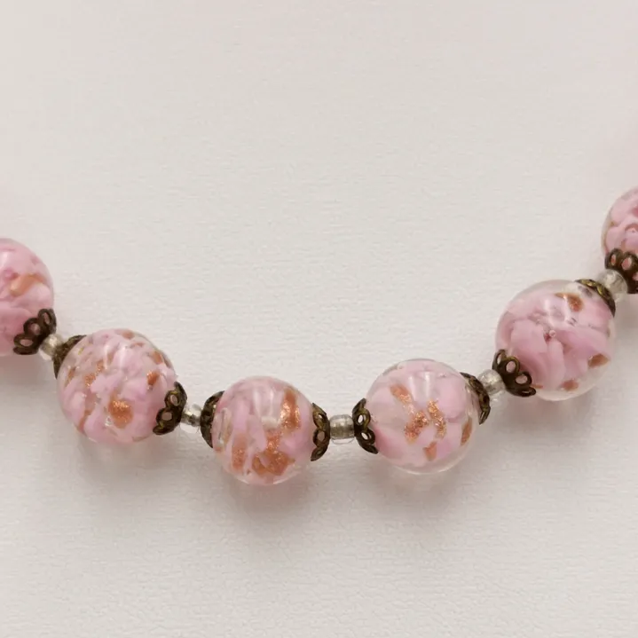 Collar cuentas cristal de Murano