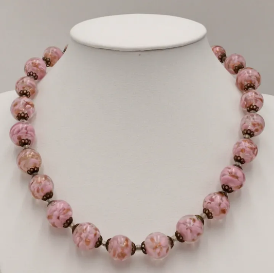 Collar cuentas cristal de Murano
