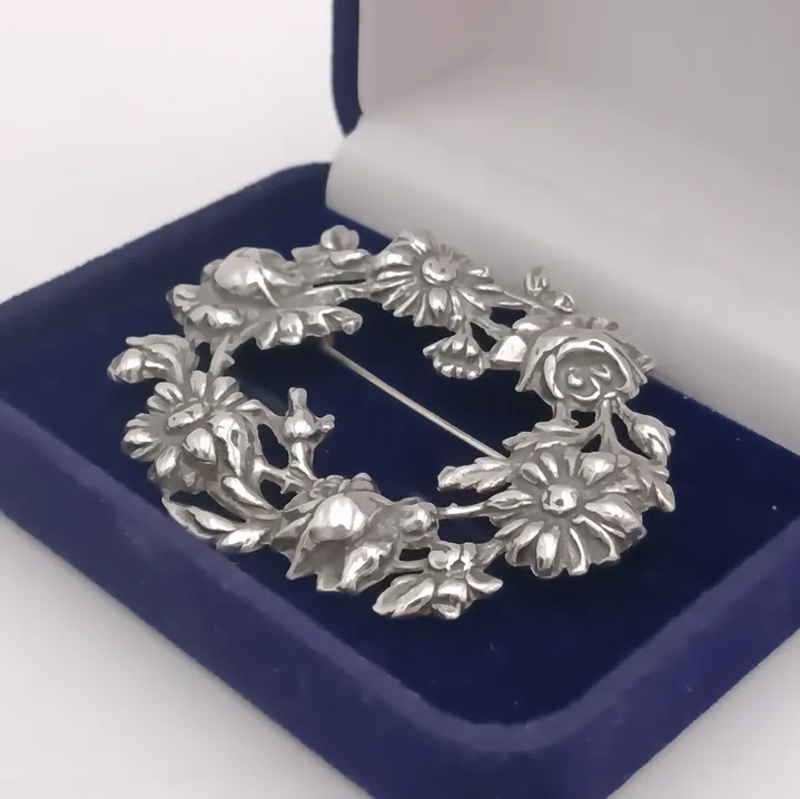 Broche italiano en plata esterlina