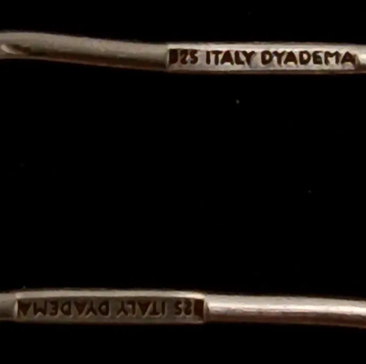 Pendientes italianos en plata esterlina 925