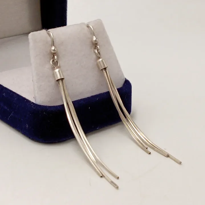 Pendientes italianos en plata esterlina 925