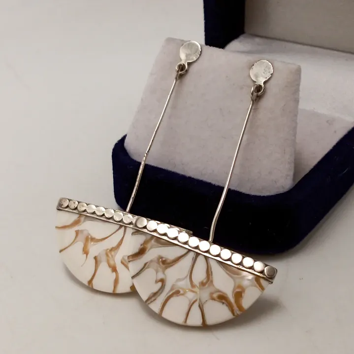 Pendientes de plata esterlina 925