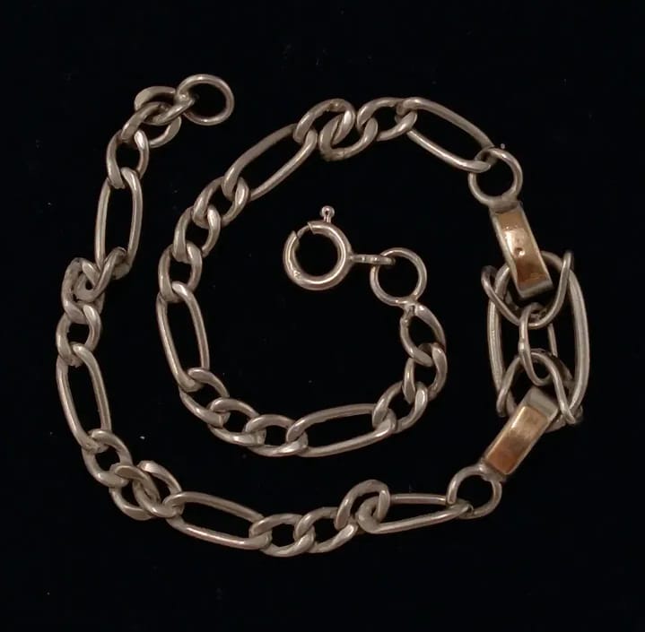 Pulsera de plata 925 con oro