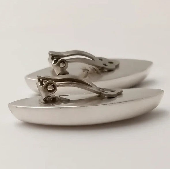 Aros mexicanos de plata 925 y ónix.