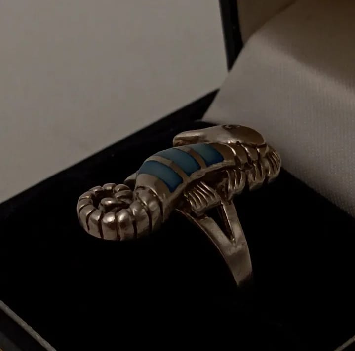 Anillo de nácar en plata 925