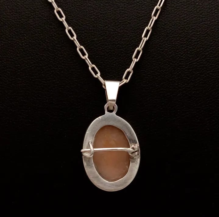 Colgante y prendedor de plata 980 y 925