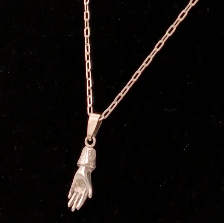 Cadena y colgante de plata K980 y 925