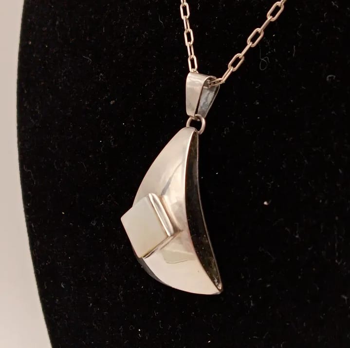 Colgante de nácar en plata 925