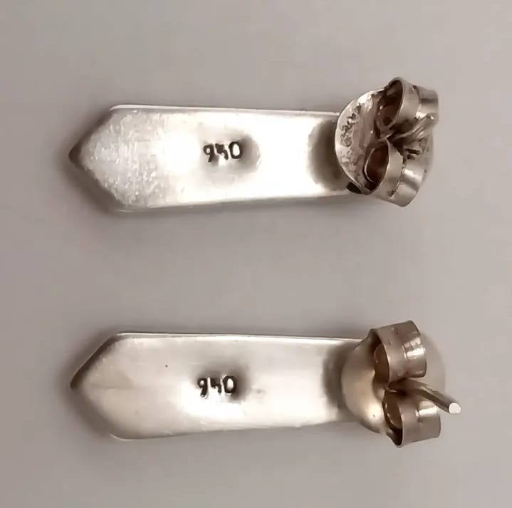 Aros de plata 950