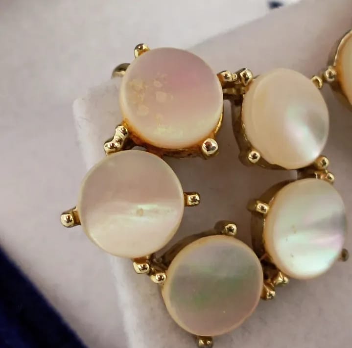 Aros vintage de nácar