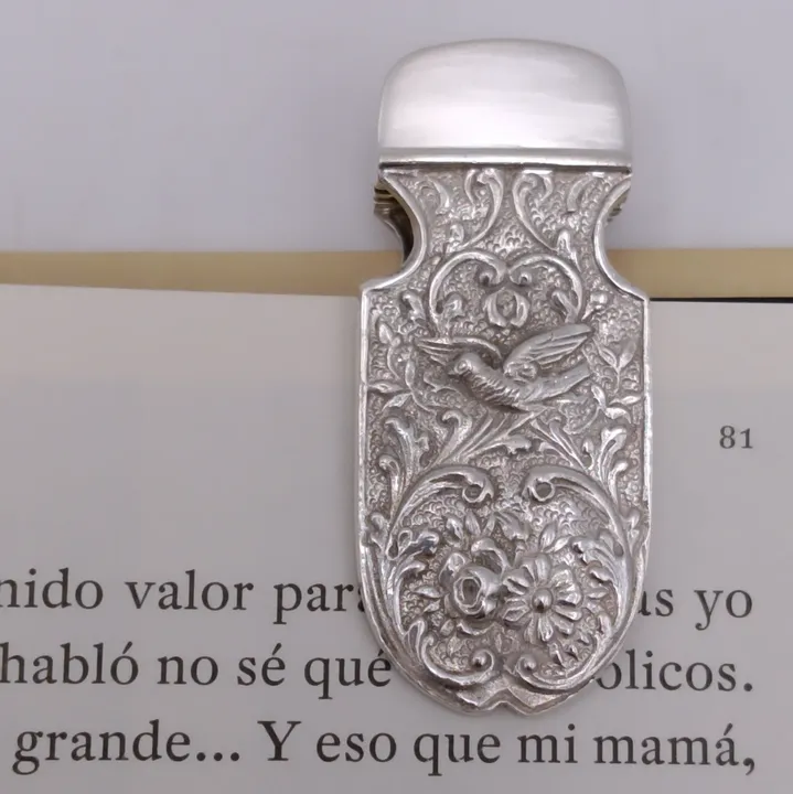 Clip ruso de plata esterlina